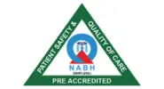 A symbol indicating that the organization has received pre-accreditation from NABH